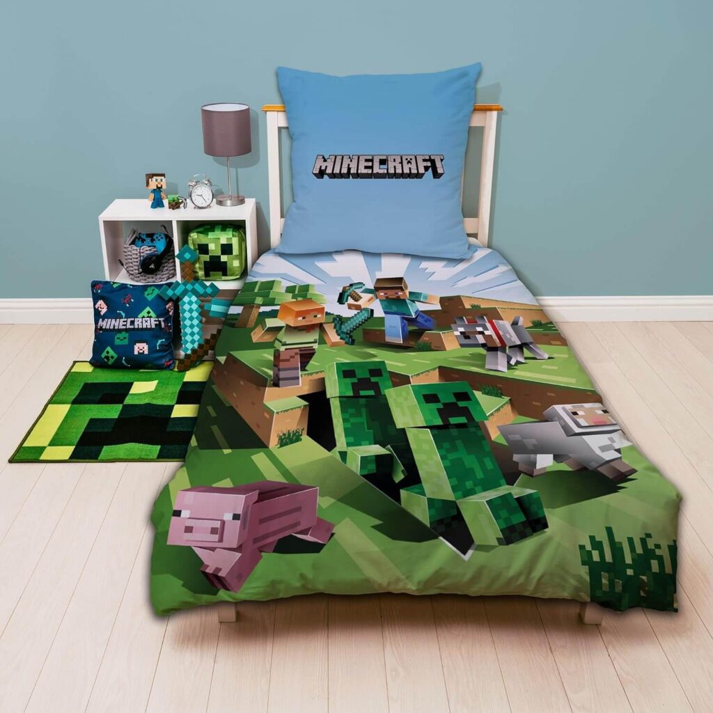 Sábanas para cama de niño Minecraft