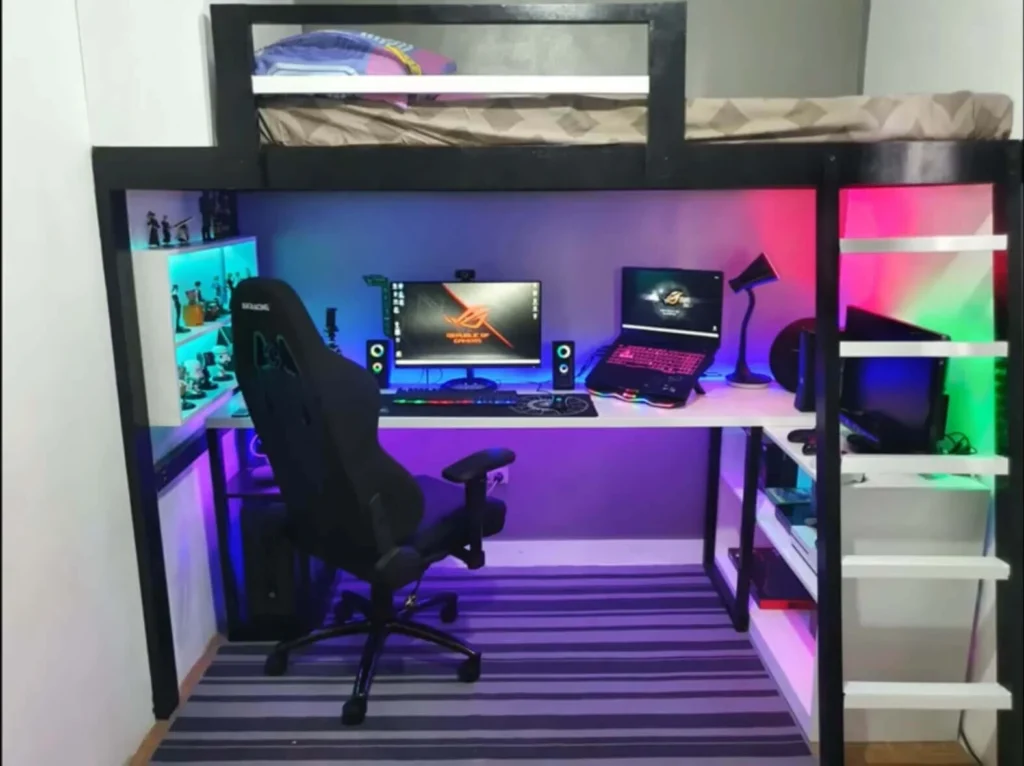 mesa gaming bajo la cama