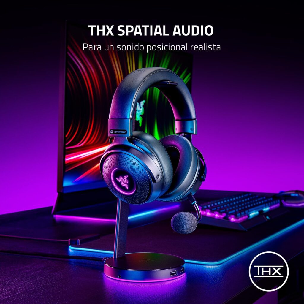 Auriculares gaming con sonido posicional realista