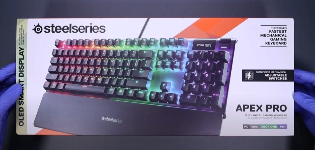 Embalado del teclado SteelSeries APEX PRO